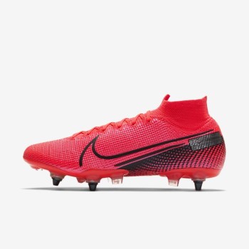 Nike Mercurial Superfly 7 Elite SG-PRO Anti-Clog Traction - Férfi Focicipő - Piros/Piros/Fekete